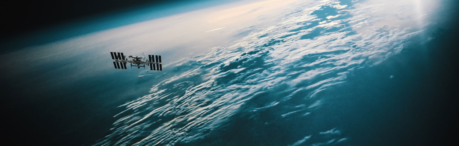 Satellite in orbit. Still from Trailer