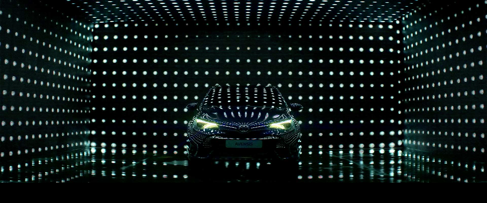 Frontview car. Still from Toyota Avensis - Commercial