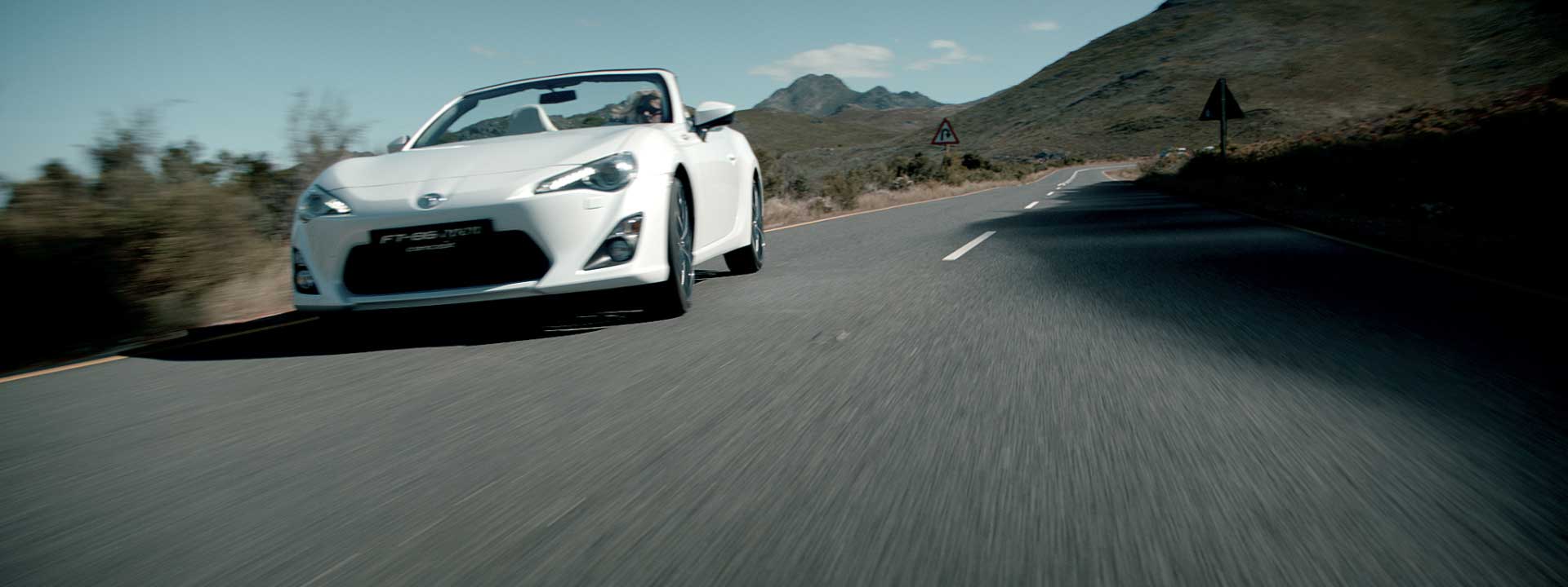 Driving car. Still from Toyota FT-86 open – Commercial