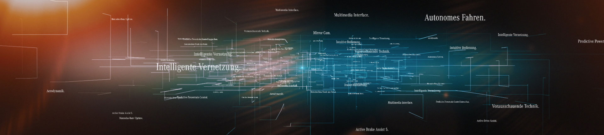 Conceptual cloud. Still from Mercedes-Benz Trade Show.