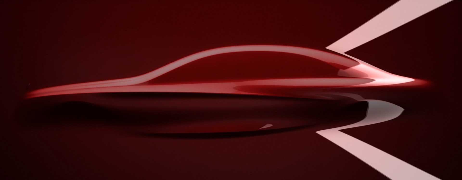 Silhouette in red. Still from Mercedes-Benz Commercial.